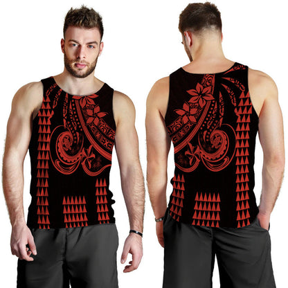 Kakau Hawaiian Polynesian Men Tank Top Red