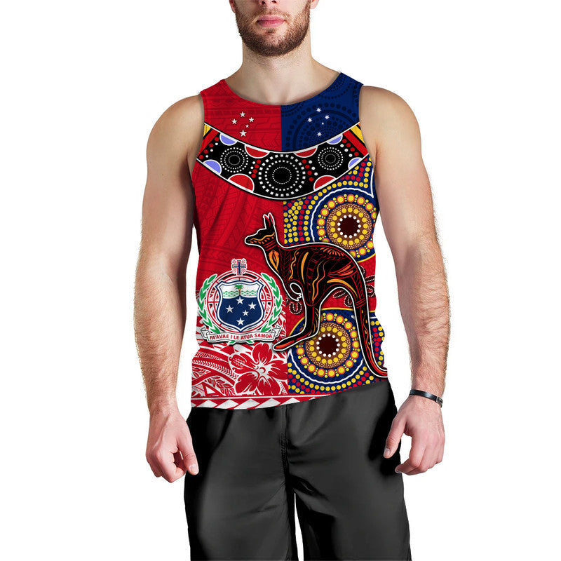 Australia Aboriginal and Samoa Polynesian Men Tank Top Boomerang