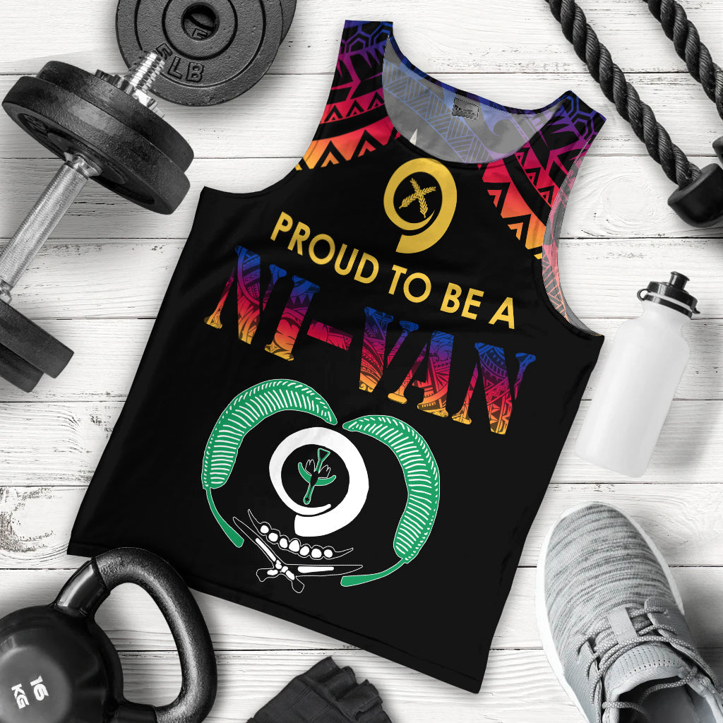 Vanuatu Proud To Be A Ni Van Polynesian Pattern Men Tank Top Torba Province
