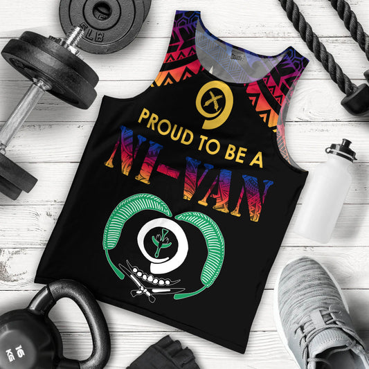 Vanuatu Proud To Be A Ni Van Polynesian Pattern Men Tank Top Torba Province