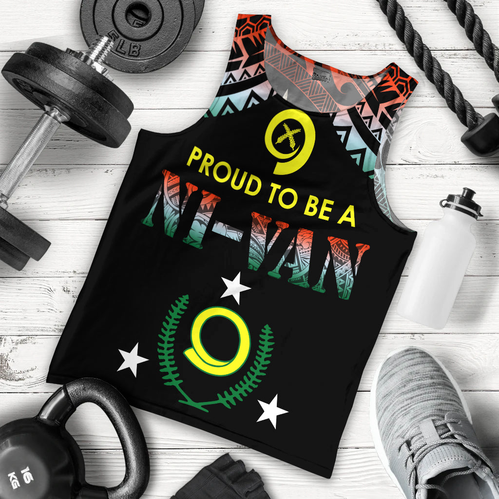 Vanuatu Proud To Be A Ni Van Polynesian Pattern Men Tank Top Penama Province