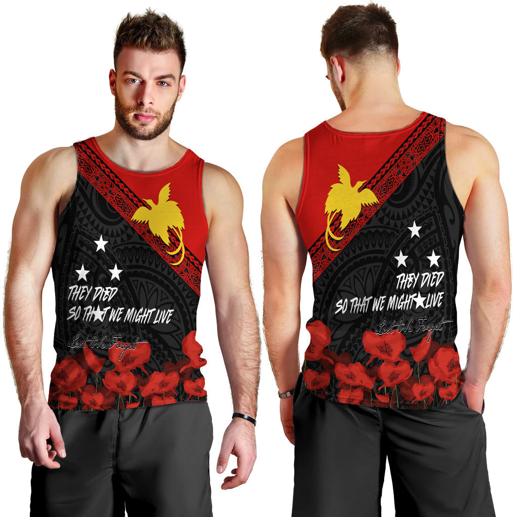 Papua New Guinea Men Tank Top PNG Remembrance Day