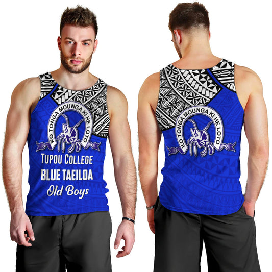Tupou College BLUE TAEILOA Old Boys Men Tank Top