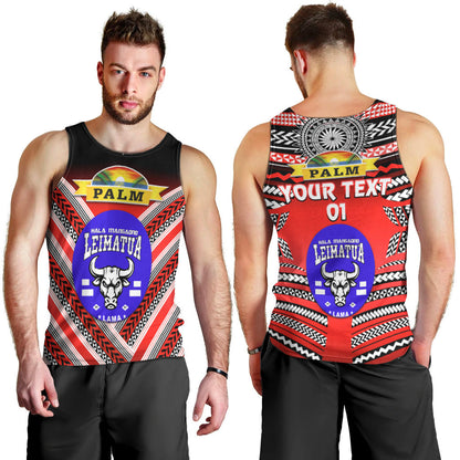 Custom Personalised Mate Ma'a Tonga Men Tank Top Leimatu'a Bulls Creative Style Red NO.1, Custom Text And Number