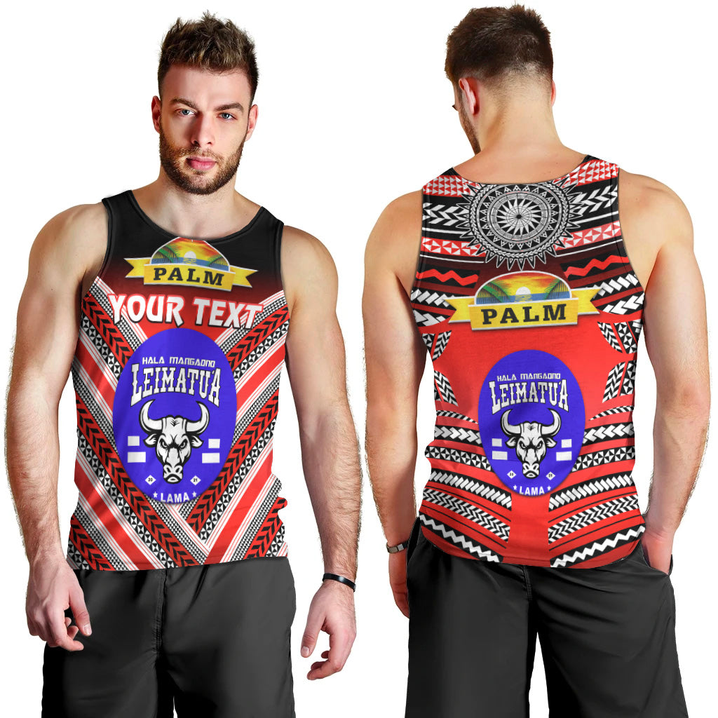 Custom Personalised Mate Ma'a Tonga Men Tank Top Leimatu'a Bulls Creative Style Red NO.1