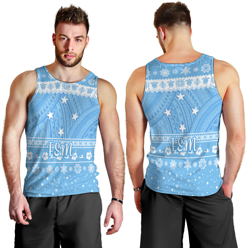 Federated States of Micronesia Christmas Men Tank Top Simple Style FSM Flag