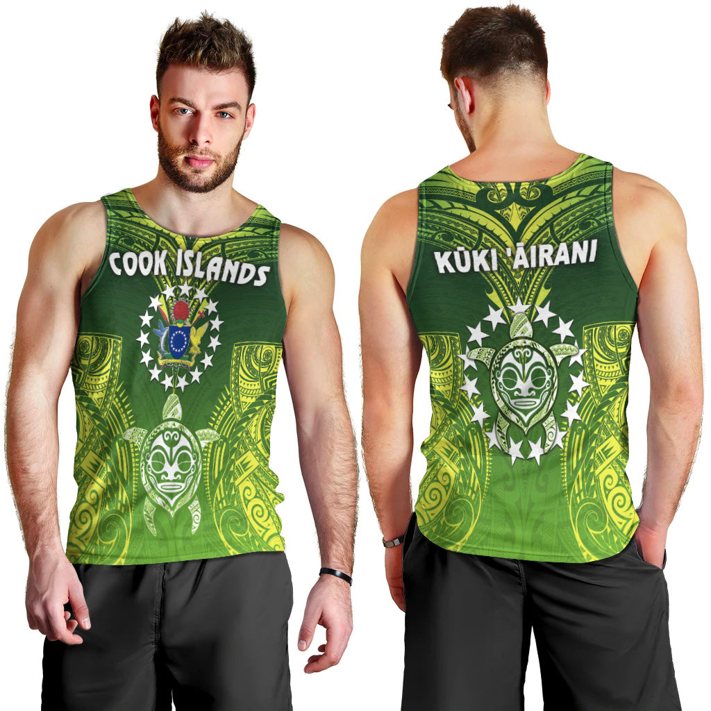 Cook Islands Men Tank Top Happy Independence Anniversary