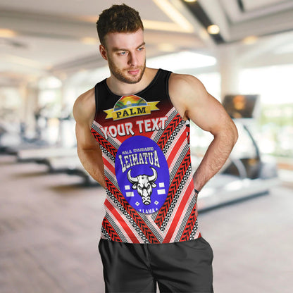Custom Personalised Mate Ma'a Tonga Men Tank Top Leimatu'a Bulls Creative Style Red NO.1