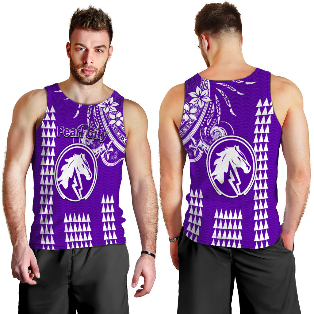 Hawaii High School Pearl City Men Tank Top Mix Kakau