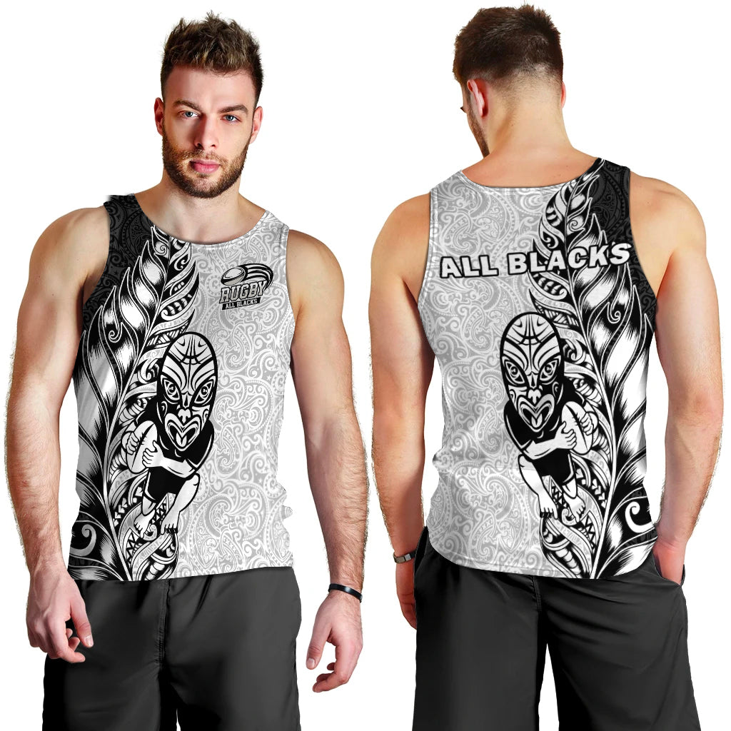 New Zealand Maori All Black Rugby Men Tank Top