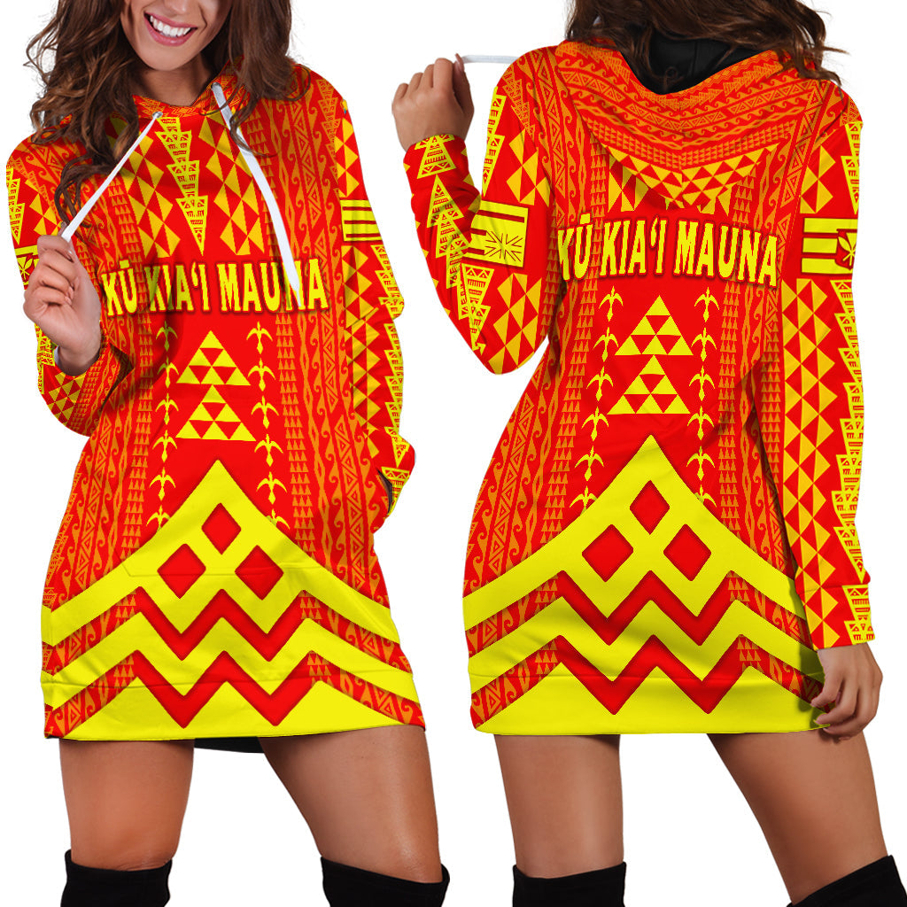 Hawaii Ku Kiai Mauna Hoodie Dress We Are Mauna Kea Unique Vibes