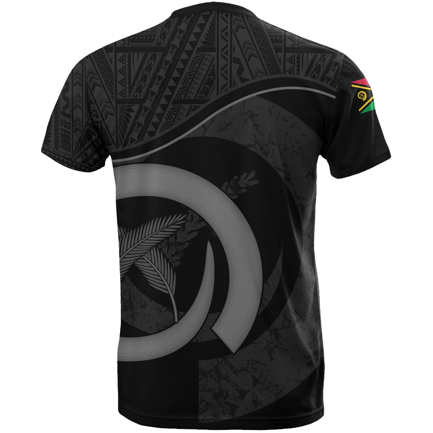 Vanuatu T-Shirts - Vanuatu Flag Black - A02