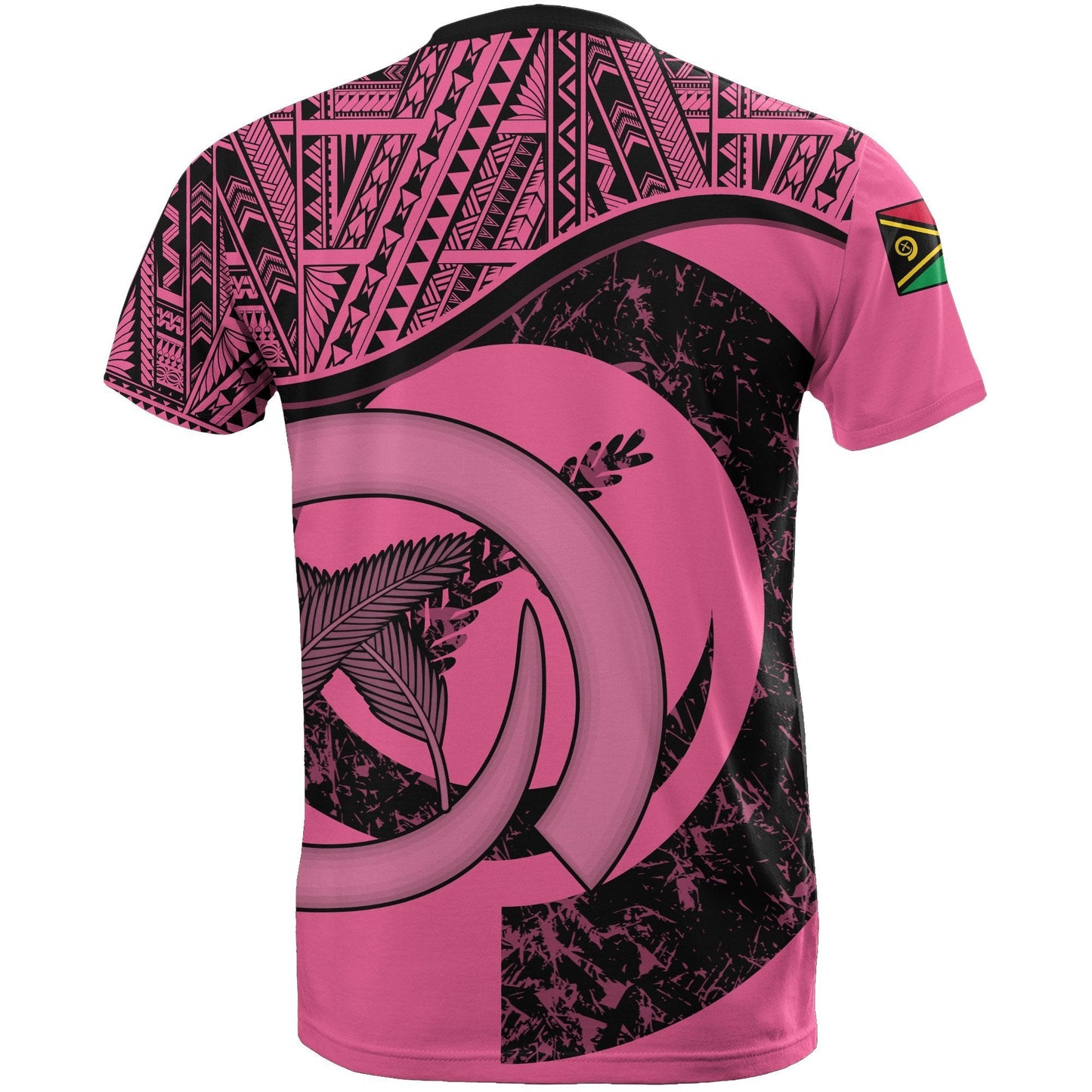 Vanuatu T-Shirts - Vanuatu Flag Pink - A02