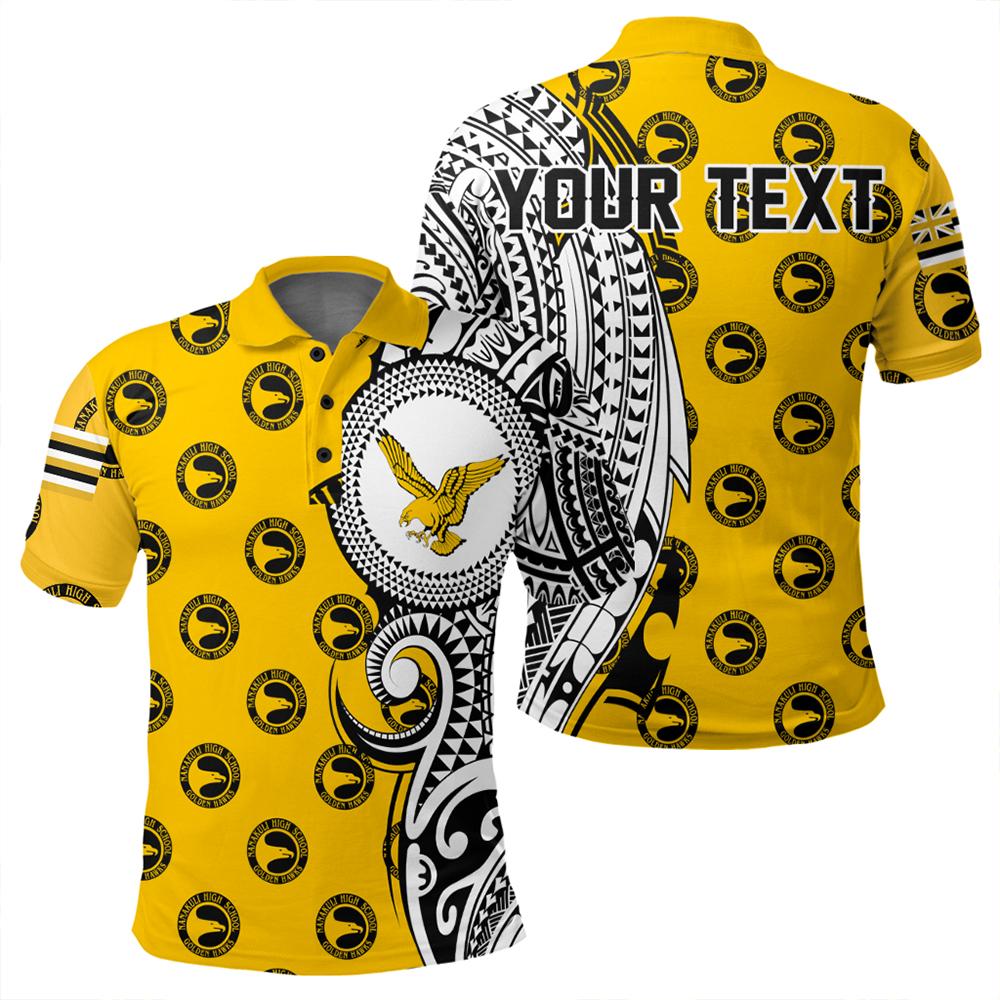 Personalized Hawaii Polo Shirt - Nanakuli High Tribal Kakau Polo Shirt - AH
