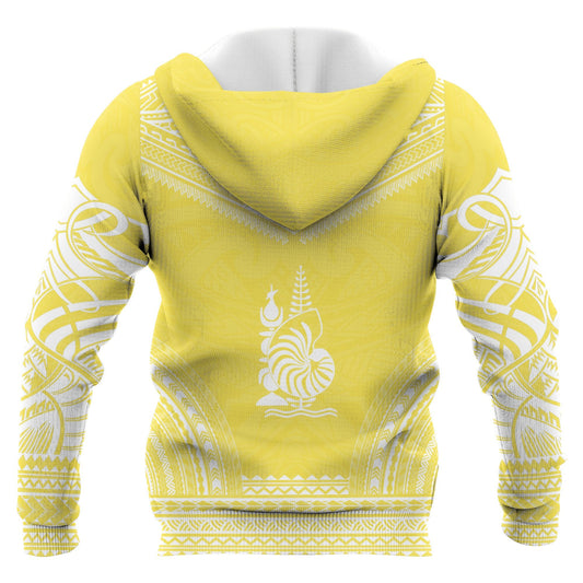 New Caledonia Polynesian Chief Zip Up Hoodie Flag Version