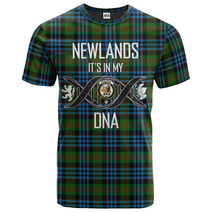 Printivon Newlands of Lauriston Clan DNA In Me Tartan Crest T Shirt