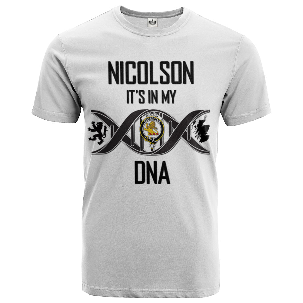 Printivon Nicolson Clan DNA In Me Crest T Shirt