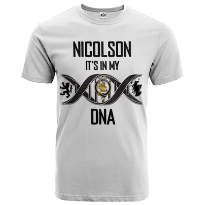 Printivon Nicolson Clan DNA In Me Crest T Shirt