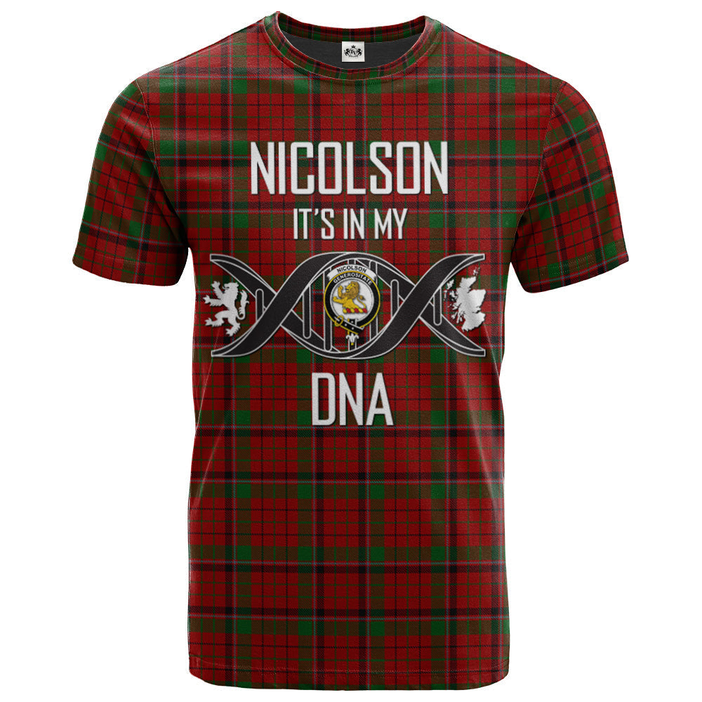 Printivon Nicolson (MacNicol) 03 Clan DNA In Me Tartan Crest T Shirt