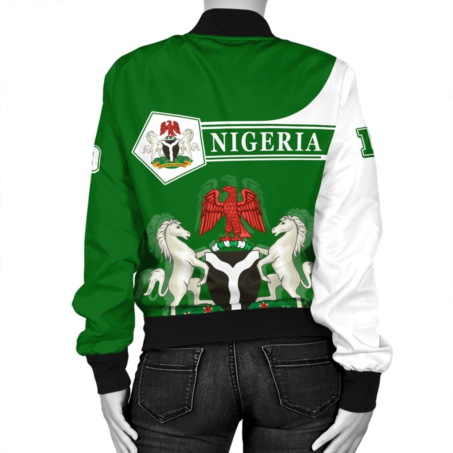 Jacket Personalized Nigeria Bomber Jacket Pentagon Style