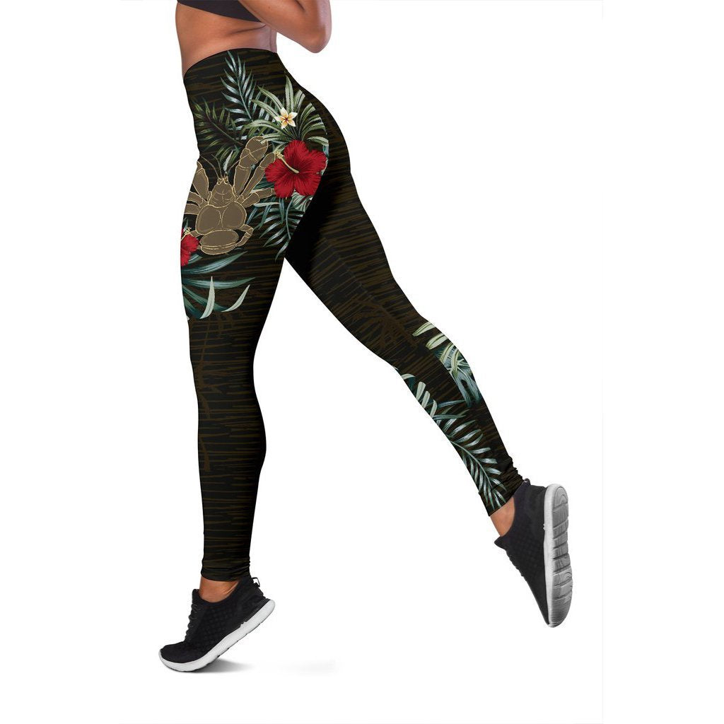 Niue Hibiscus Leggings A7