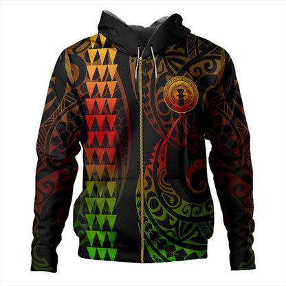 Northern Mariana Islands Hoodie Kakau Style Reggae Hoodie