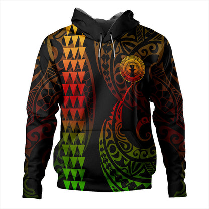 Northern Mariana Islands Hoodie Kakau Style Reggae Hoodie