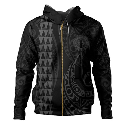 Northern Mariana Islands Hoodie Kakau Style Black Hoodie