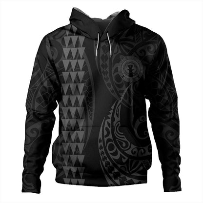 Northern Mariana Islands Hoodie Kakau Style Black Hoodie