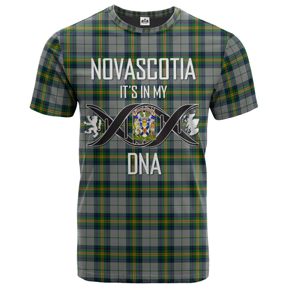 Printivon NovaScotia District Dress 02 Clan DNA In Me Tartan Crest T Shirt
