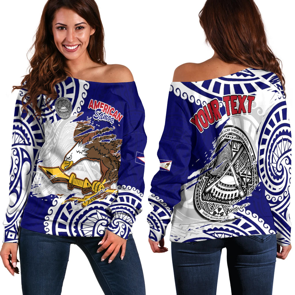 (Custom Personalised) American Samoa Independence Day Off Shoulder Sweater The Champions Womens State Of Origin 2023