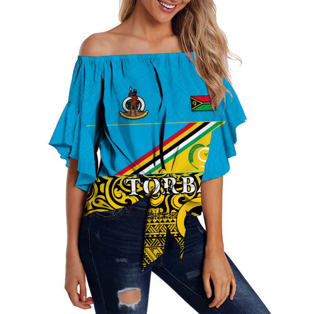 Torba Province Off Shoulder Waist Wrap Top Vanuatu Proud
