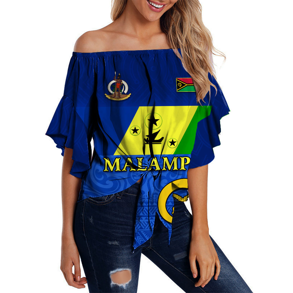 Malampa Province Off Shoulder Waist Wrap Top Vanuatu Proud