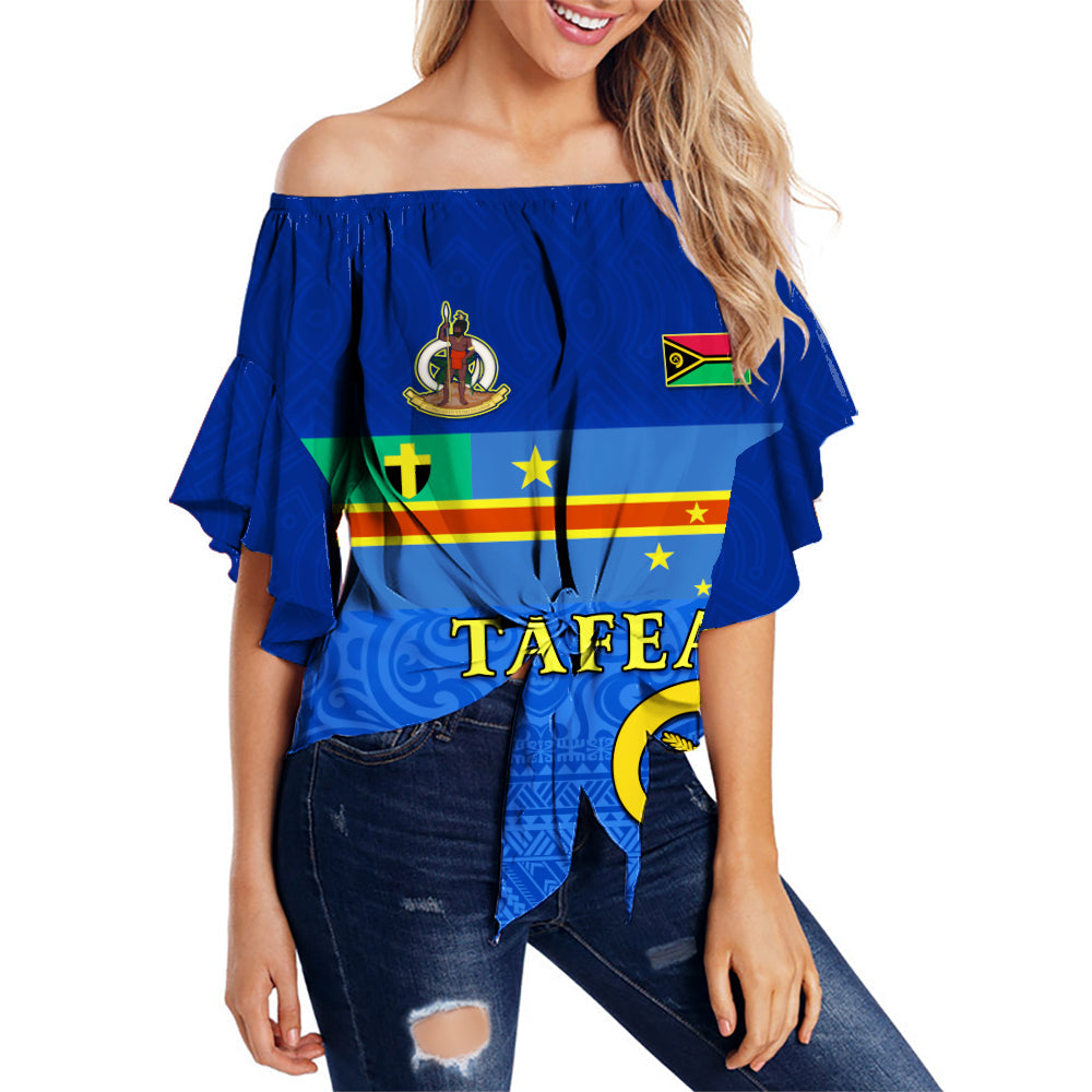 Tafea Province Off Shoulder Waist Wrap Top Vanuatu Proud