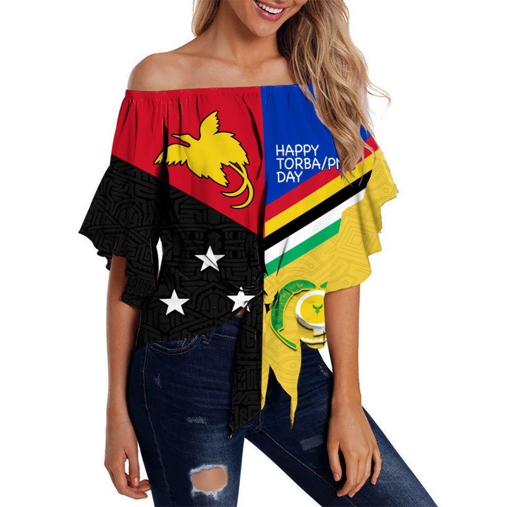 Torba PNG Day Off Shoulder Waist Wrap Top 2022 Simple Polynesia