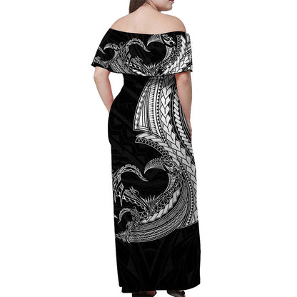 (Custom Personalised) Outfit For Couple Polynesian Valentine Combo Dress And Shirt Heart Tattoo White Style