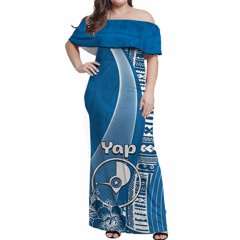Yap Of Micronesia Off Shoulder Long Dress Vibe Style