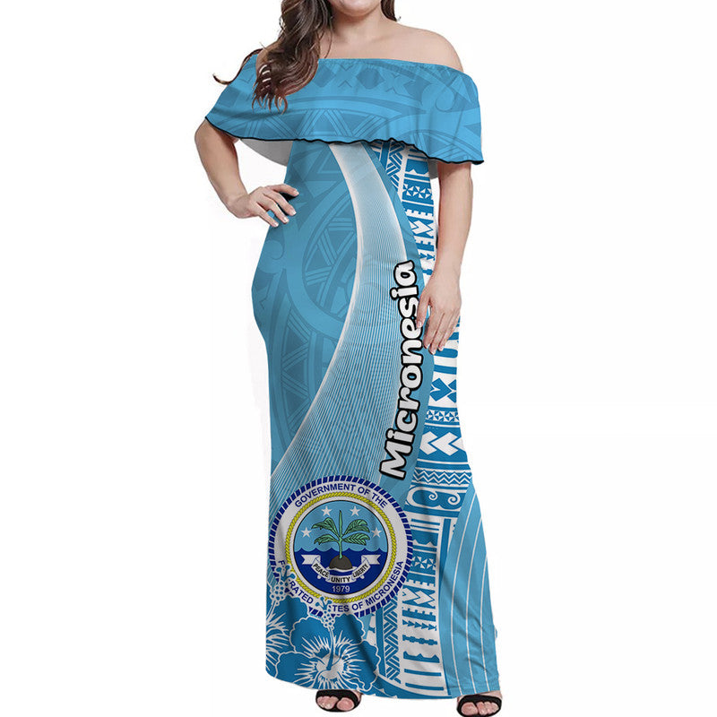Micronesia Off Shoulder Off Shoulder Long Dress Vibe Style