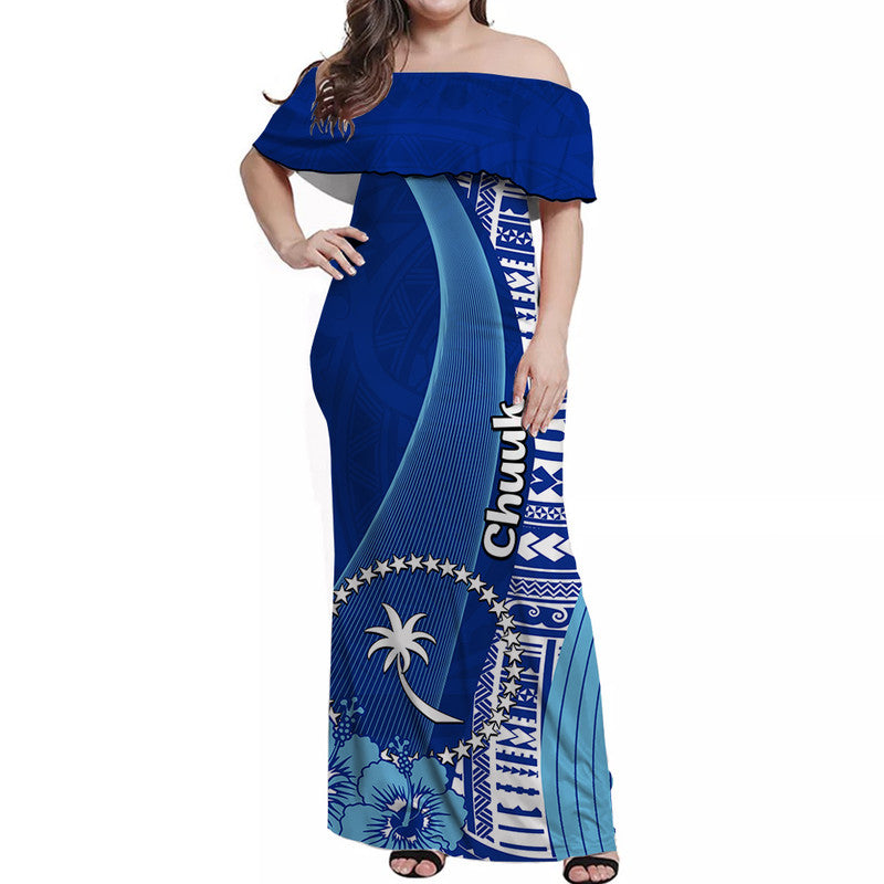 Chuuk Of Micronesia Off Shoulder Long Dress Vibe Style