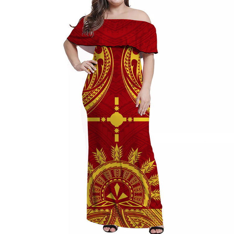 Rotuma Fiji Bula Off Shoulder Long Dress