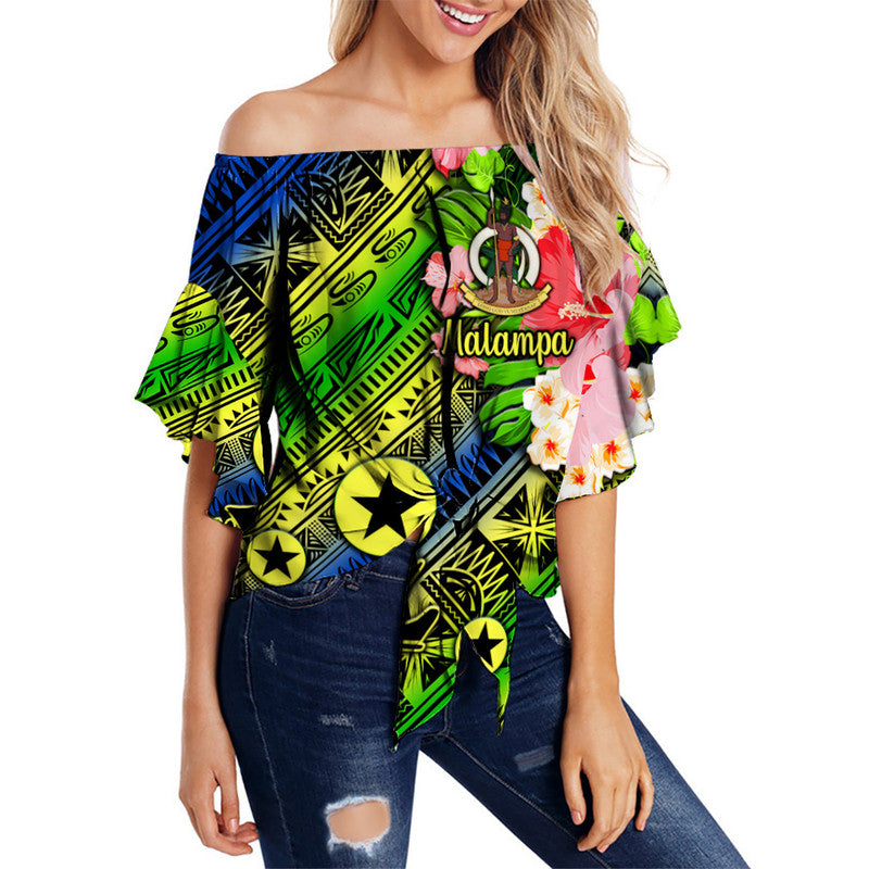 Vanuatu Malampa Off Shoulder Waist Wrap Top Independence Be Proud