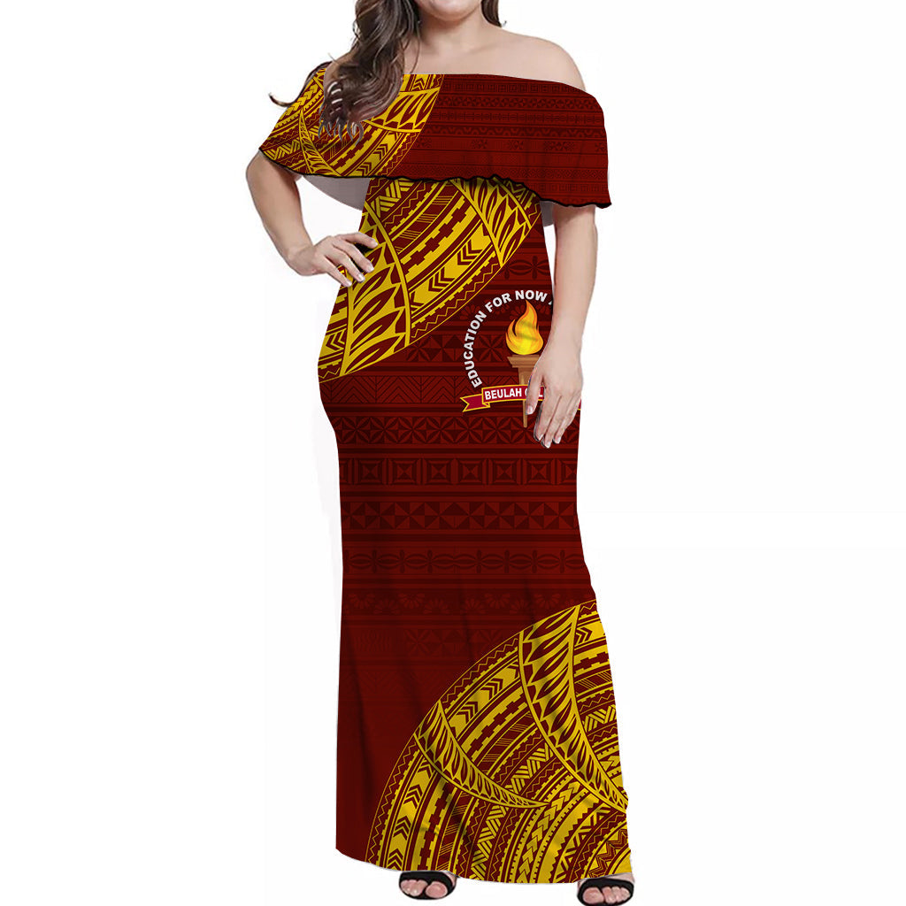 Tonga Kolisi Beulah Off Shoulder Long Dress BAC We Are One