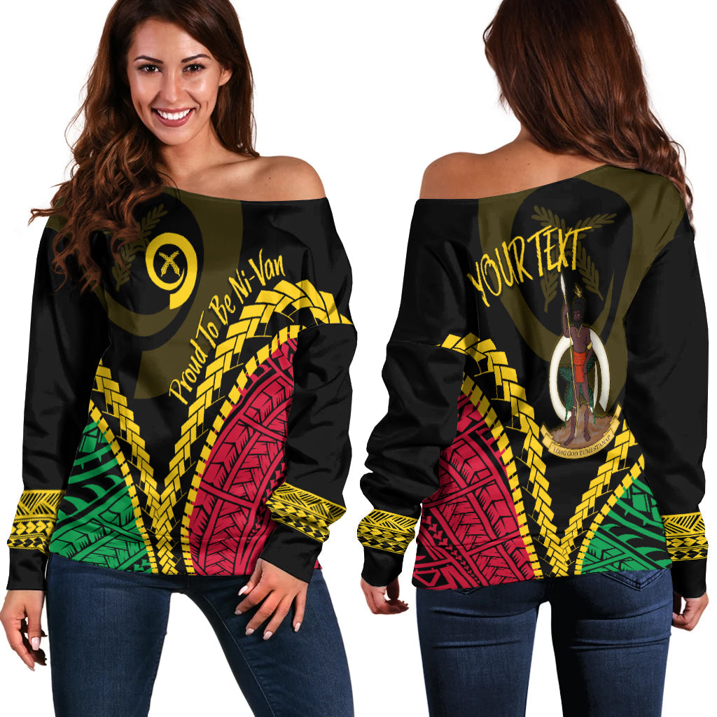 Vanuatu Personalised Off Shoulder Sweater Proud Ni Van Special Version