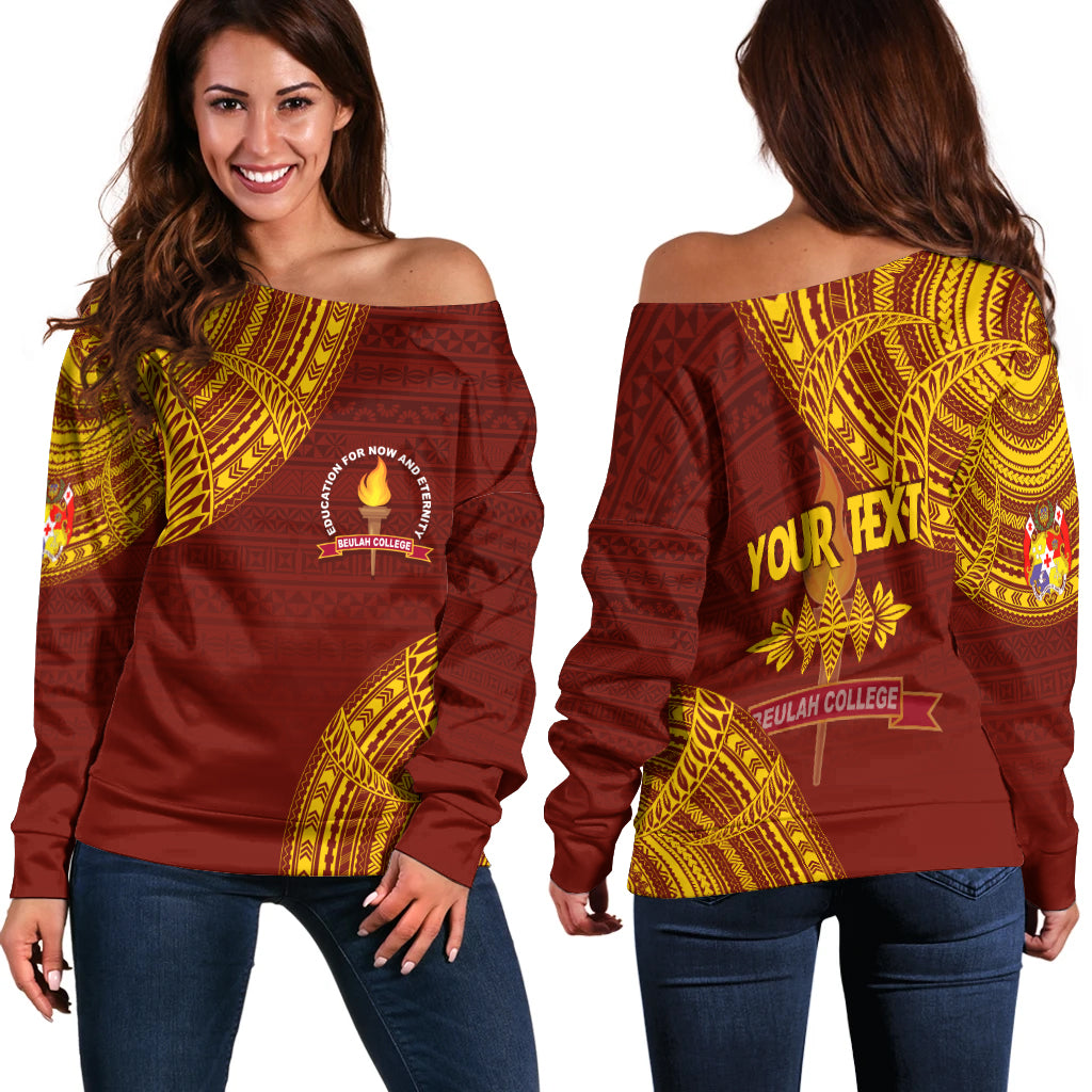 (Custom Personalize) Tonga Kolisi Beulah Off Shoulder Sweater BAC We Are One
