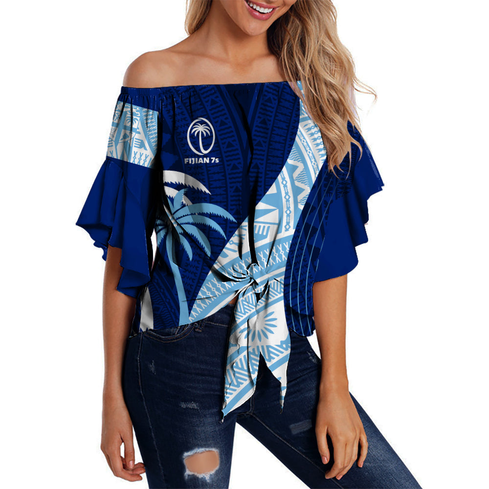 Fiji Sevens Off Shoulder Waist Wrap Top Kaiviti Kesakesa