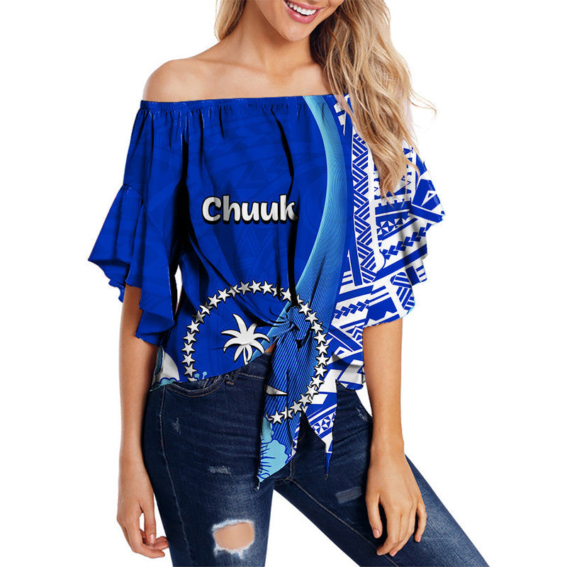 Chuuk Of Micronesia Off Shoulder Waist Wrap Top Vibe Style