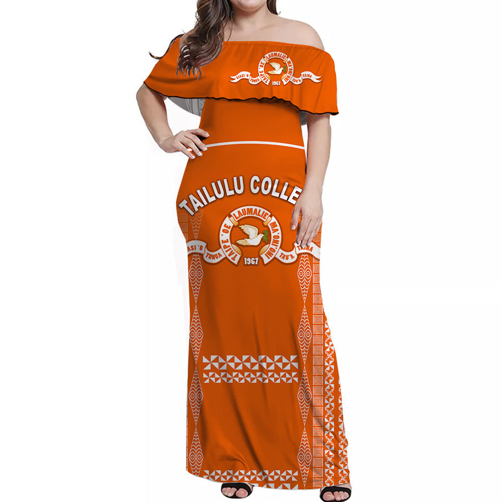 Tonga Tailulu College Off Shoulder Long Dress Unique Style