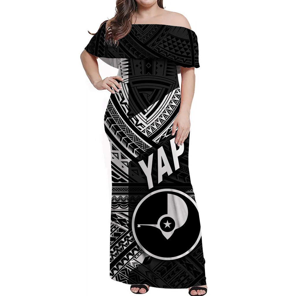 FSM Yap Off Shoulder Long Dress Original Vibes Black