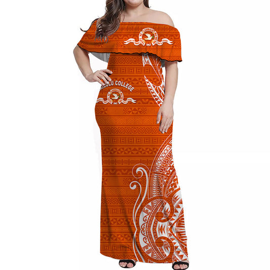 Tonga Tailulu College Off Shoulder Long Dress Simple Vibes