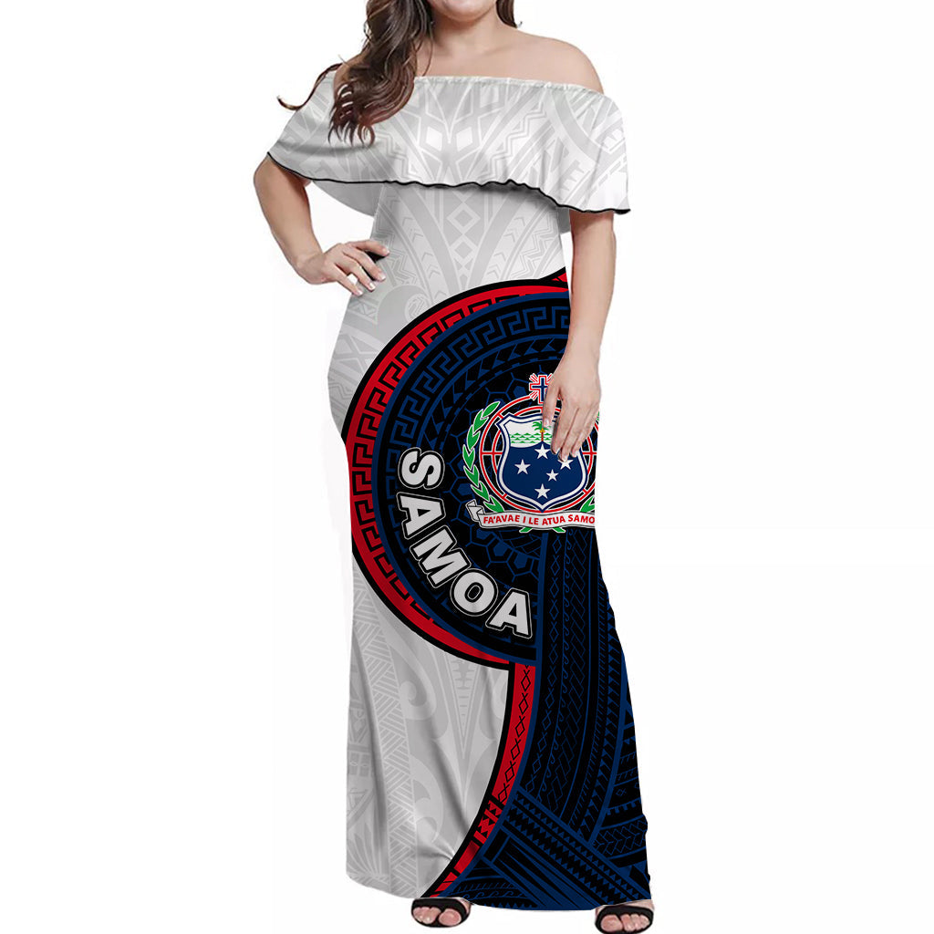 Samoa Tribal Tattoo Long Dress No.3